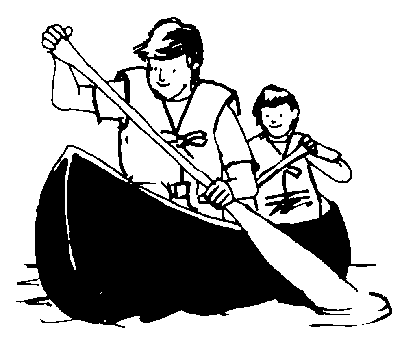 kayak clipart black and white