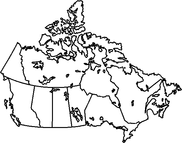 clipart map of us and canada - photo #1