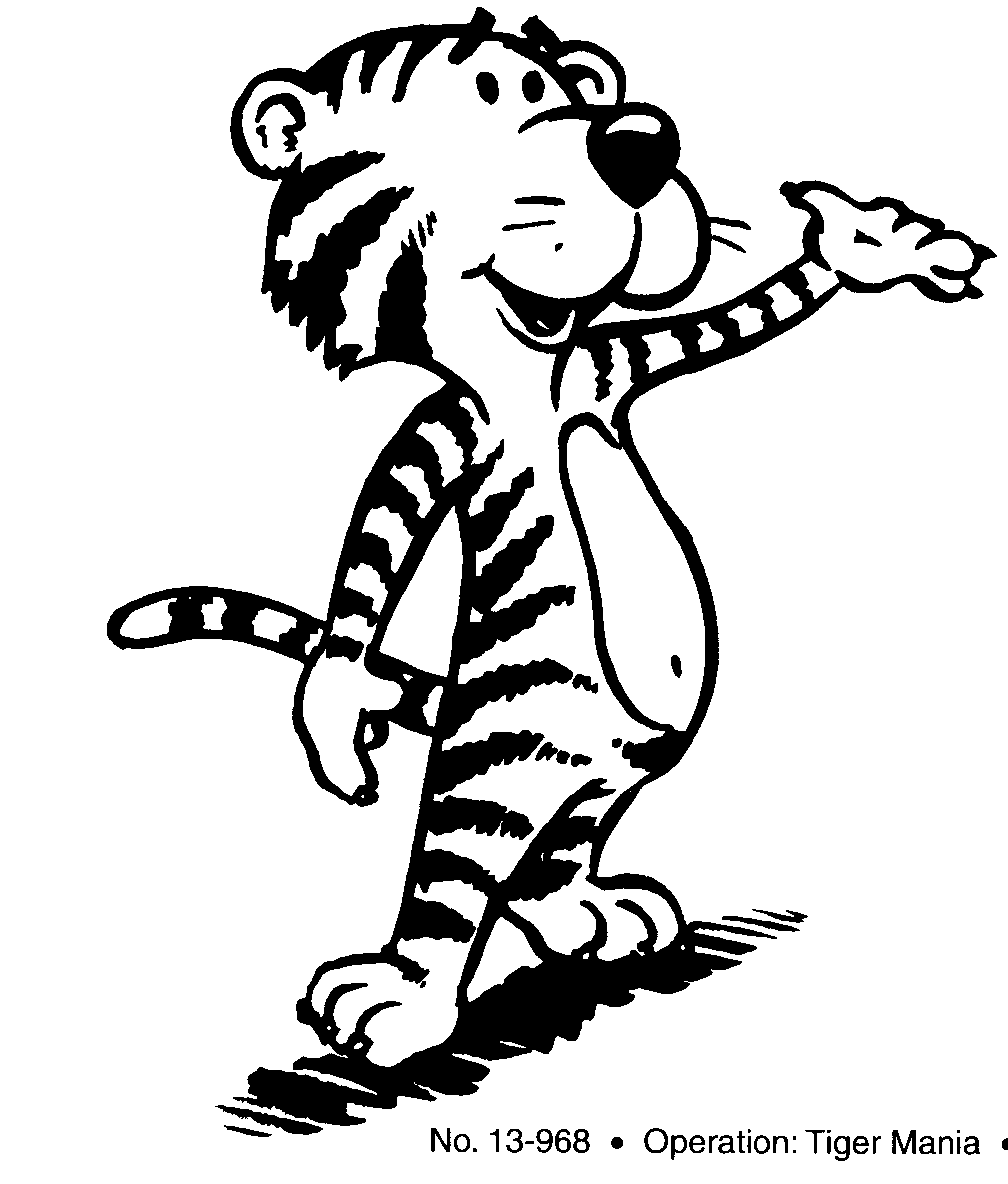 clip art free black and white tiger - photo #33